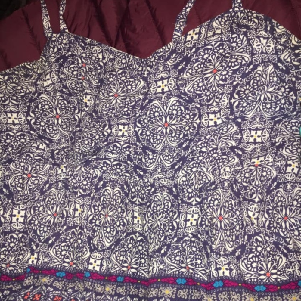 Torrid blue/multi print top size 4x plus size
